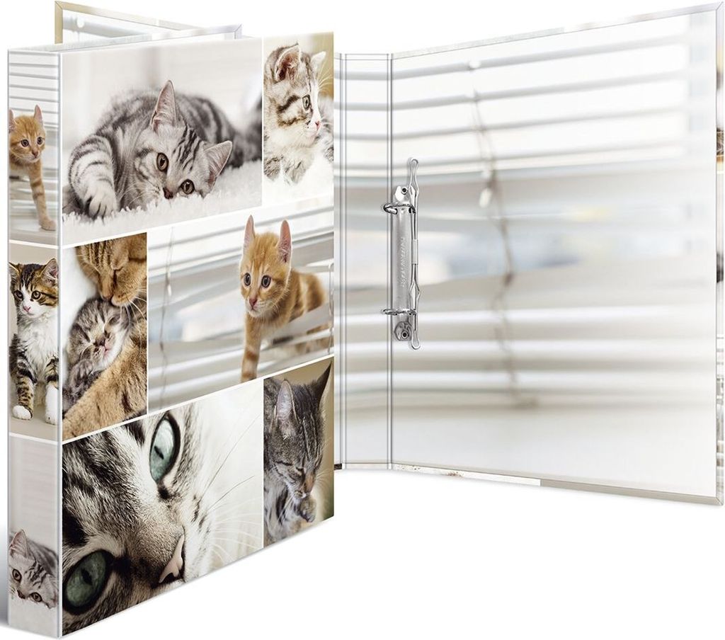 HERMA Ringbuch "Animals" Katzen DIN A4 2-Ring Mechanik