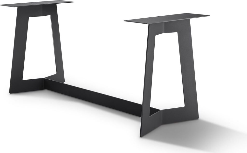 Tischgestell Milaan 120x60x72 Stahl Schwarz