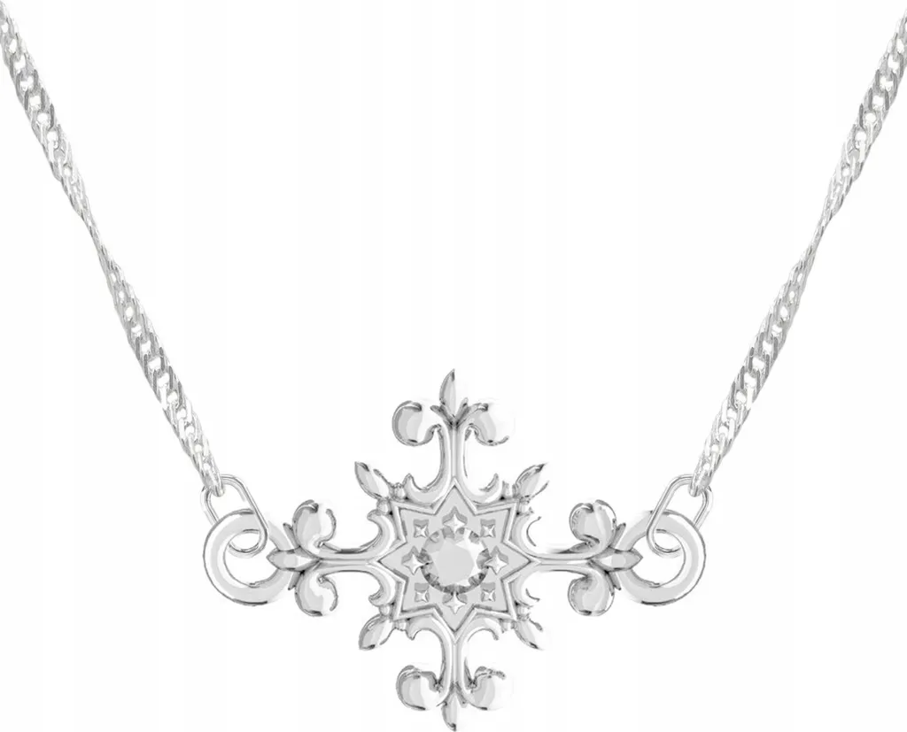 Tuscany Silver Collana con pendente rettangolare in madreperla