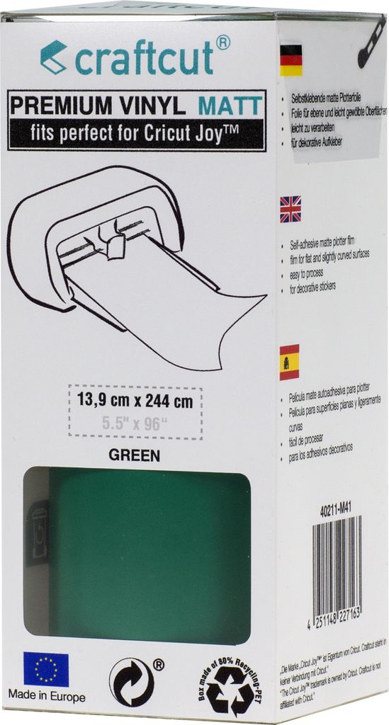 craftcut Premium Plotterfolie matt 41 GREEN 13,9 x 244 cm