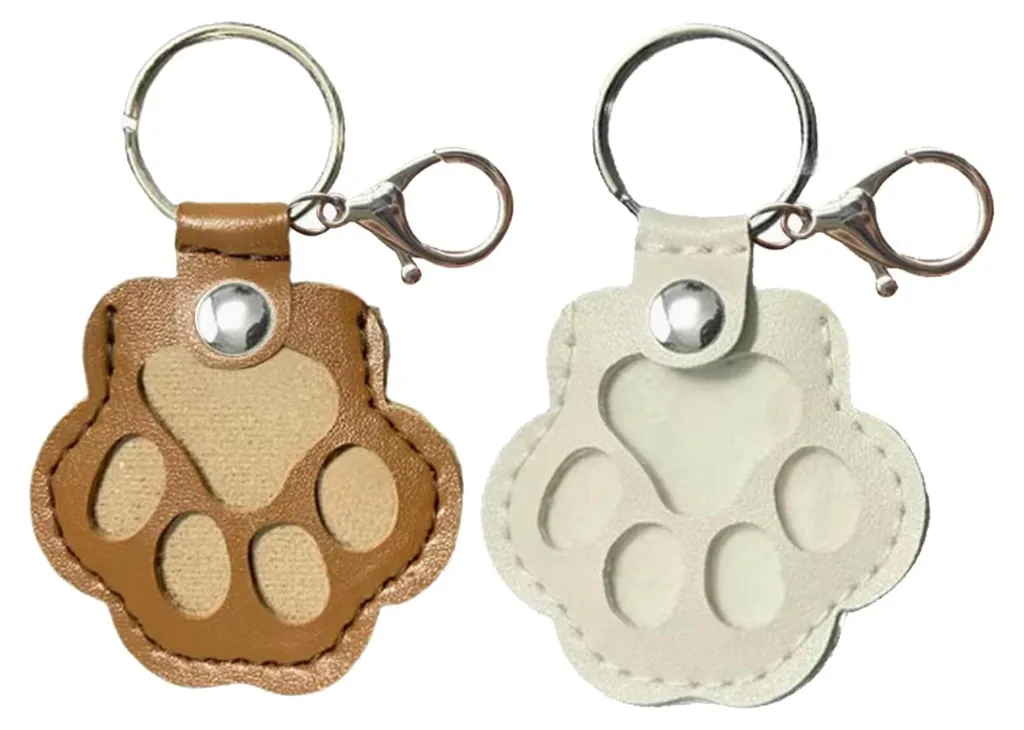 2 Boîtes de rangement poils de chien personnalisées avec porte-clés
