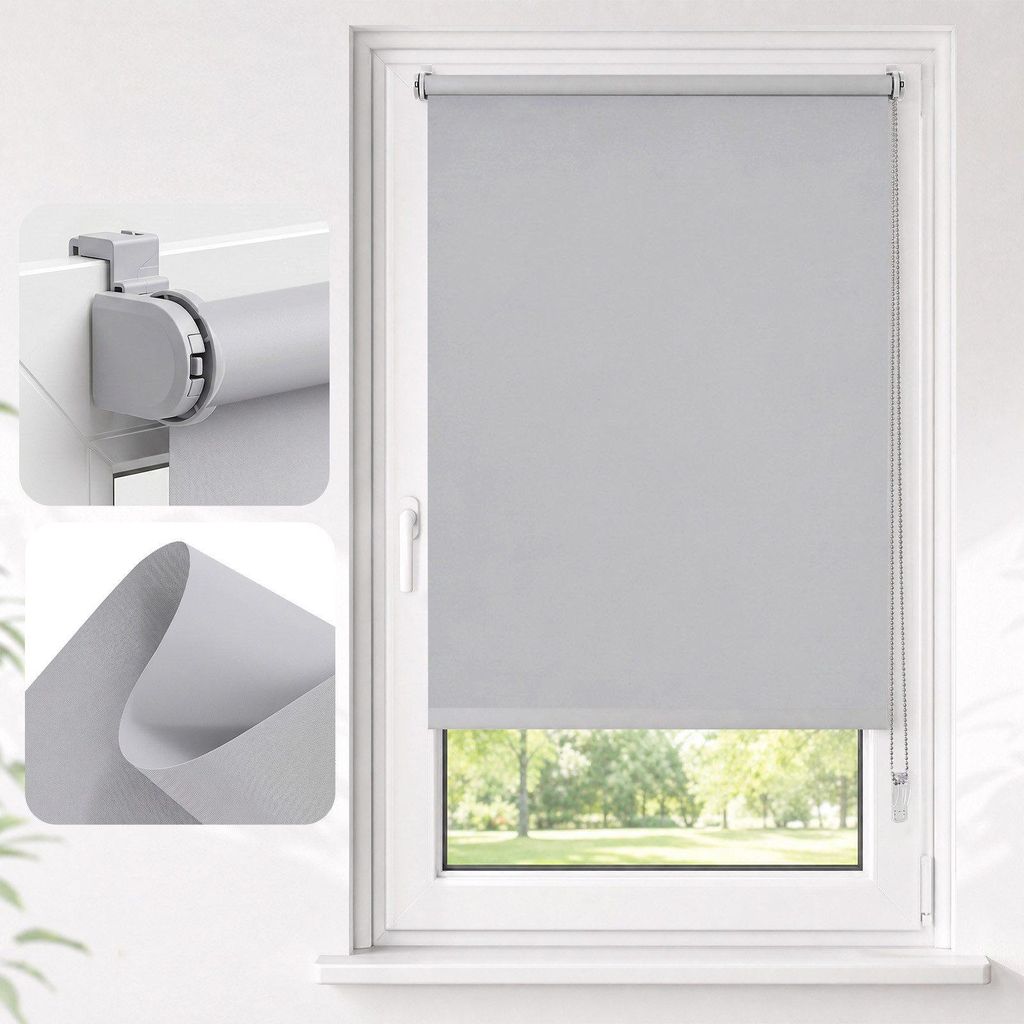 Rollos für Fenster ohne Bohren Seitenzugrollo Klemmfix Produktbild 