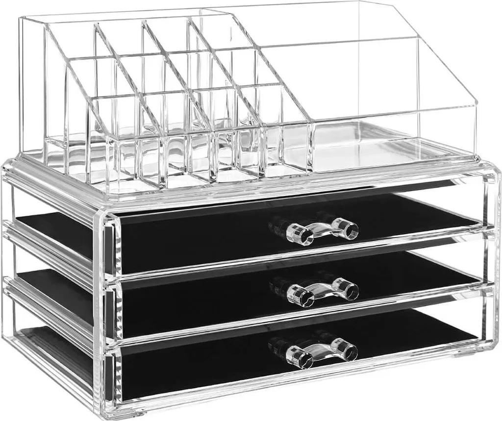 Organiseur cosmétique pour coiffeuse - Rangement 3 tiroirs gain de place