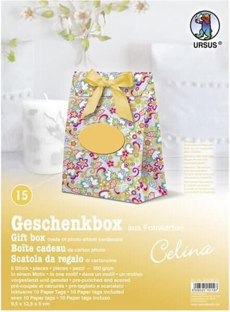Geschenkbox Celina 9,5x12,5x5cm VE=5 Stück Motiv: 15