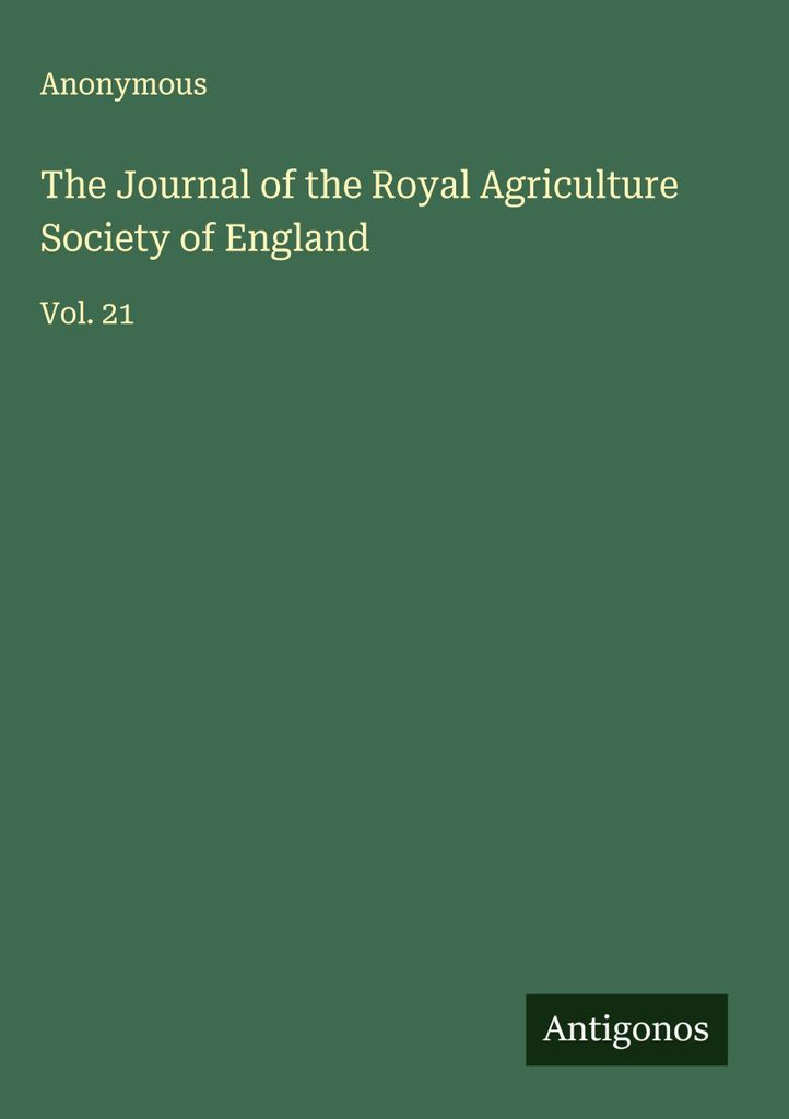 Die Zeitschrift der Königlichen Landwirtschaftlichen Gesellschaft von England