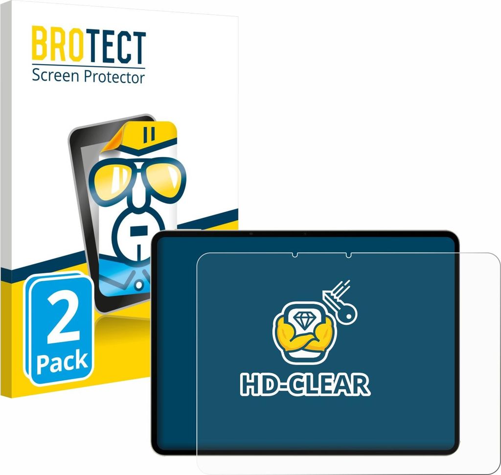 2x Für realme Pad 3 Schutzfolie BROTECT Displayschutz Display Schutz Folie Klar Transparent