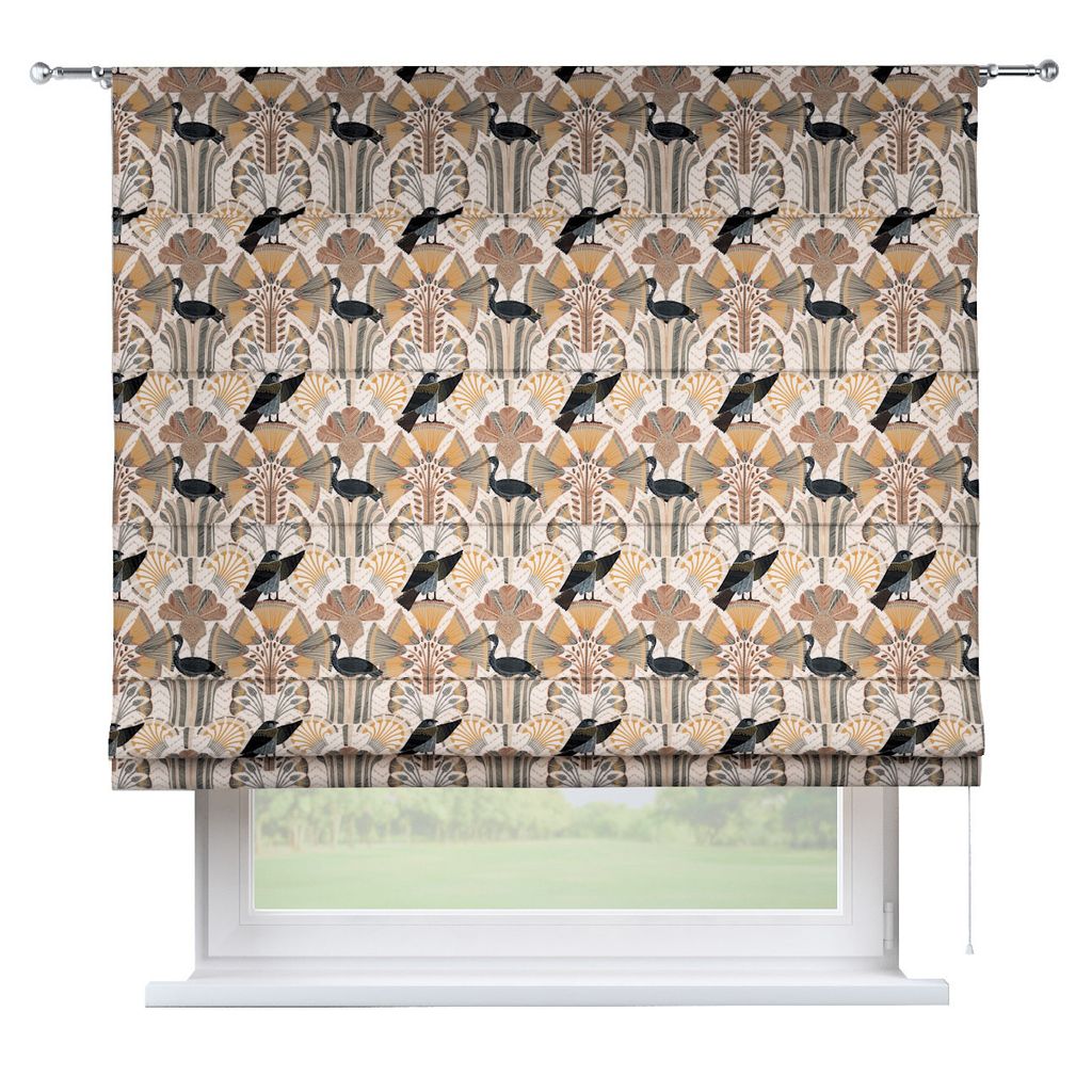 Dekoria Raffrollo Torino, beige-braun, 130 x 170 cm