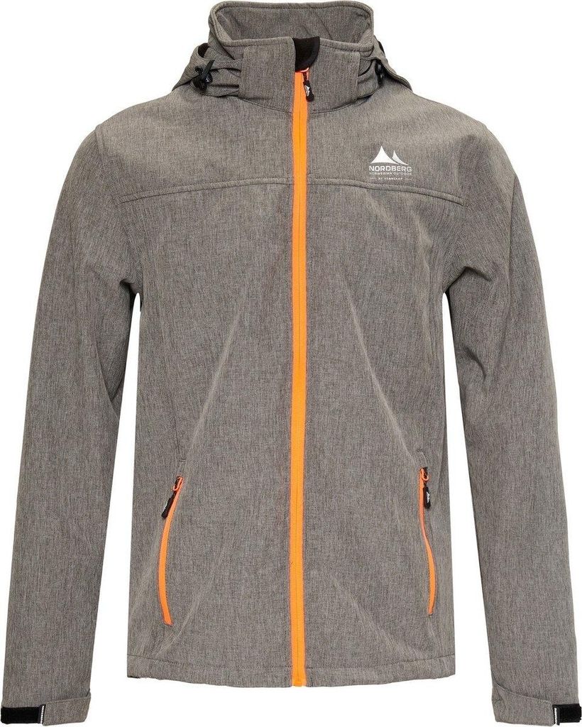 Nordberg MATS - Softshell-Sommerjacke für Herren - Grau meliert - Größe M