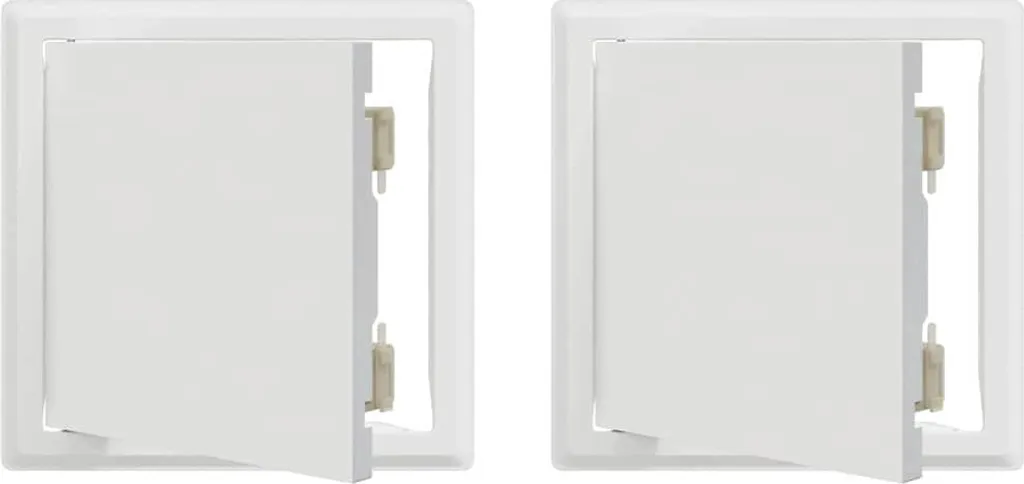 OFFERTA 2x Sportello Accesso Bianco 23x23 Acciaio vidaXL - Qualità