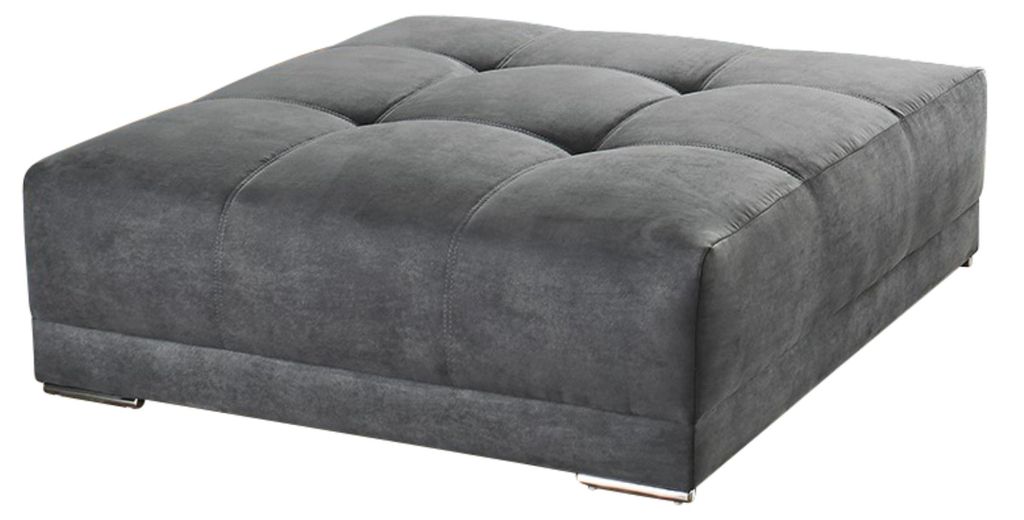 Polsterhocker XXL für Big-Sofa 120x120, Federkern Produktbild 