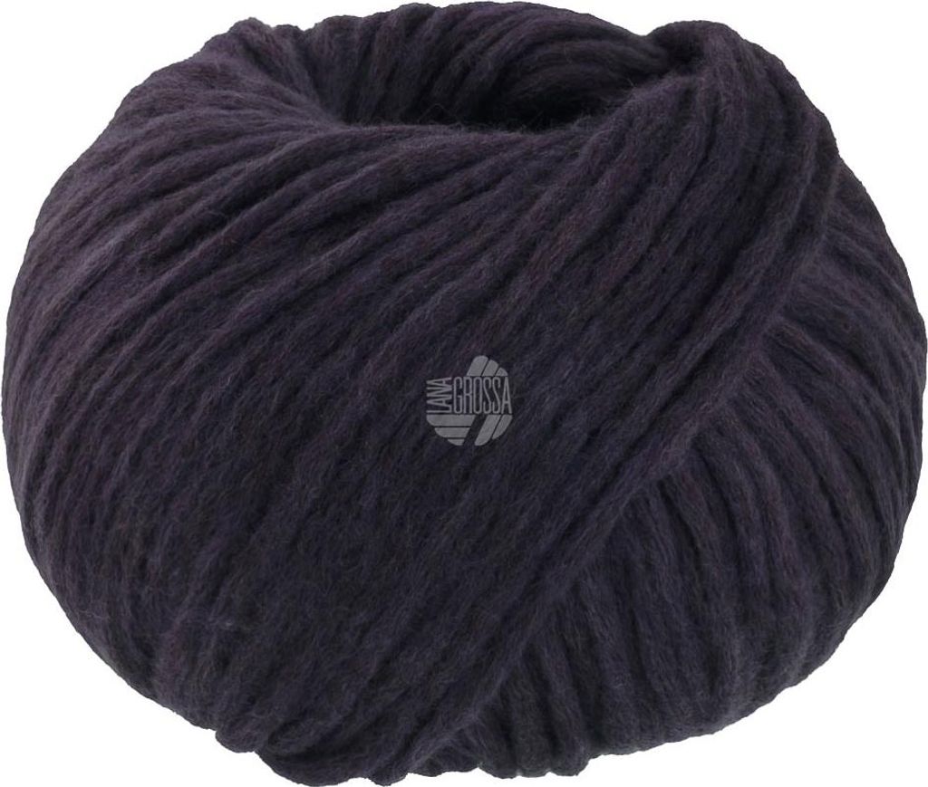 Lana Grossa WINTER SOFTNESS (Nera) 50 g zartes Baumwollschlauchgarn, voluminös gefüllt 70 m Farbe 009 - Aubergine