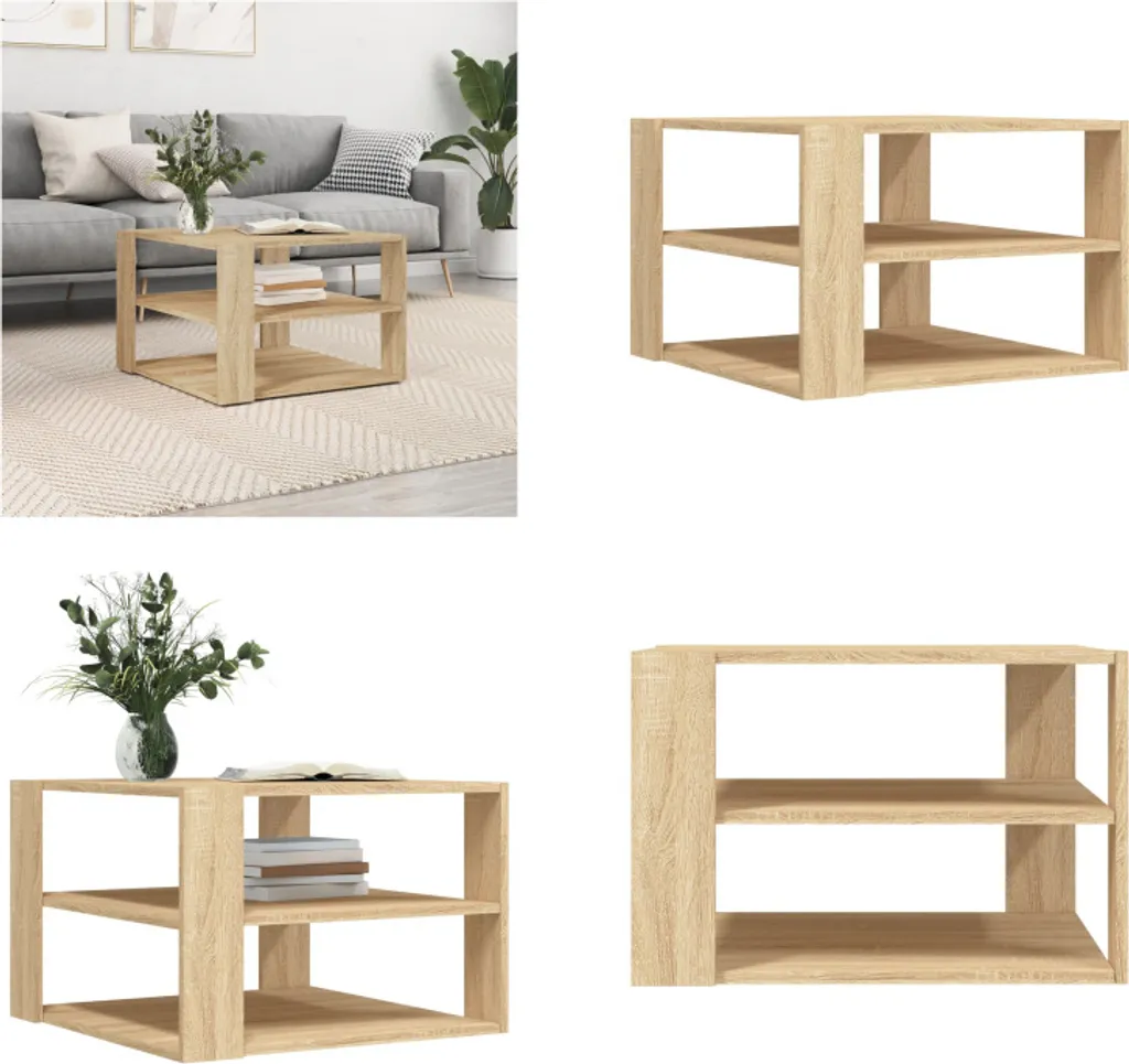 Tavolino Rovere Sonoma 59,5 cm | Arredo Minimalista per Soggiorno
