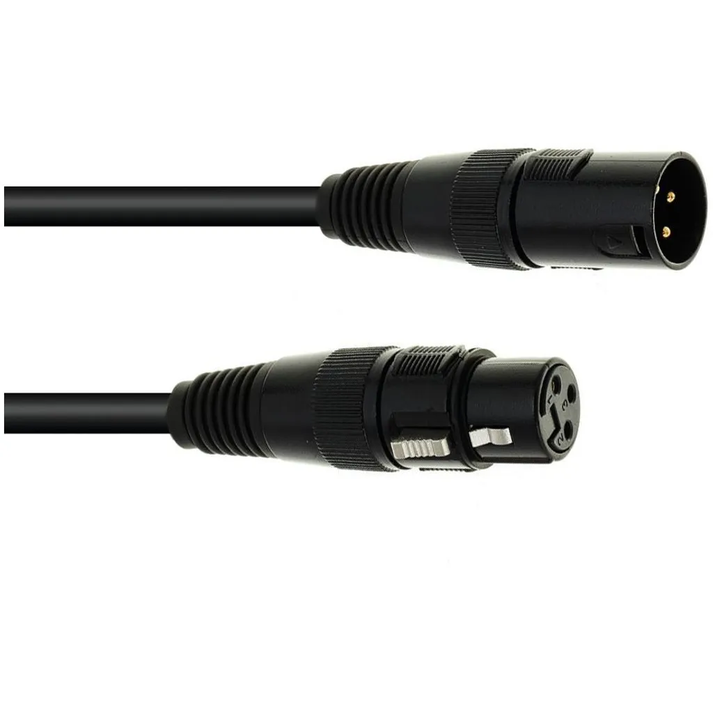 Eurolite Cavo DMX 1 metro Bianco - Connettori XLR 3 Pin per Eventi