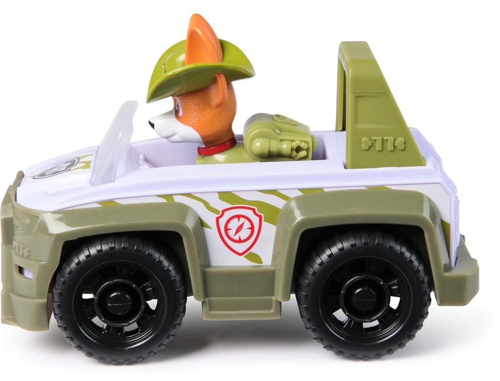 PAW Patrol - Tracker-Figur mit Dschungel-Fahrzeug, stabiles Produktbild 