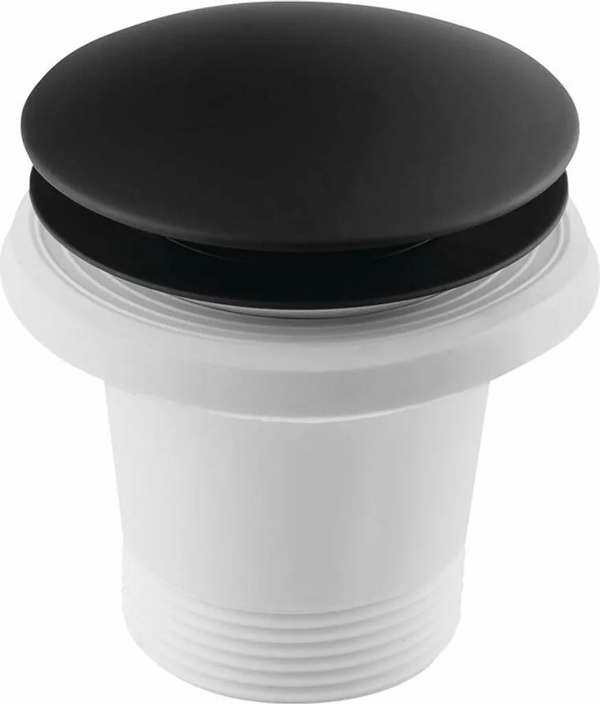 Scarico Vasca Polysan 71704B Nero Opaco | Click-Clack per Vasche Centro Stanza