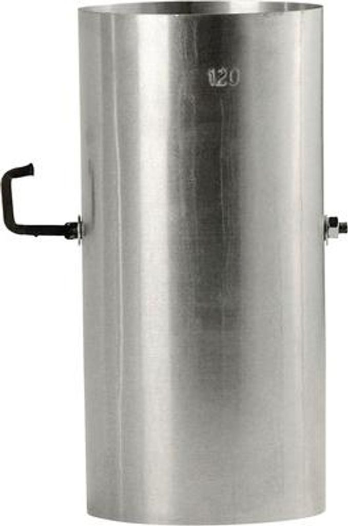 Ofenrohr Bertrams Ø 120 mm feueraluminiert silber 0,25 m Produktbild 