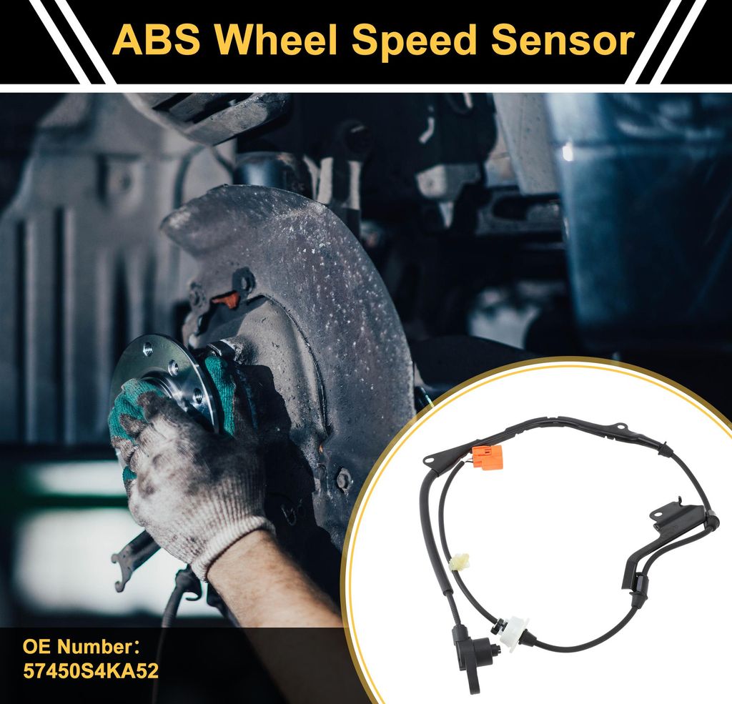 ABS-Radsensor ABS-Sensor Anti-Blockier-System-Sensor Nr. 57450S4KA52 für Honda Accord 1999-2002 1 Stück Vorne Rechts