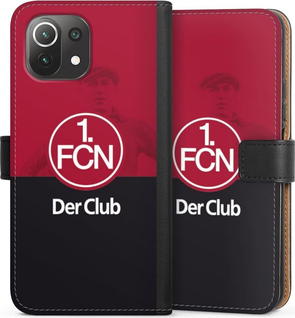 DeinDesign Klapphülle für Xiaomi Mi 11 Lite Handytasche Lederhülle Tasche 1. FC Nürnberg Der Club Offizielles Lizenzprodukt