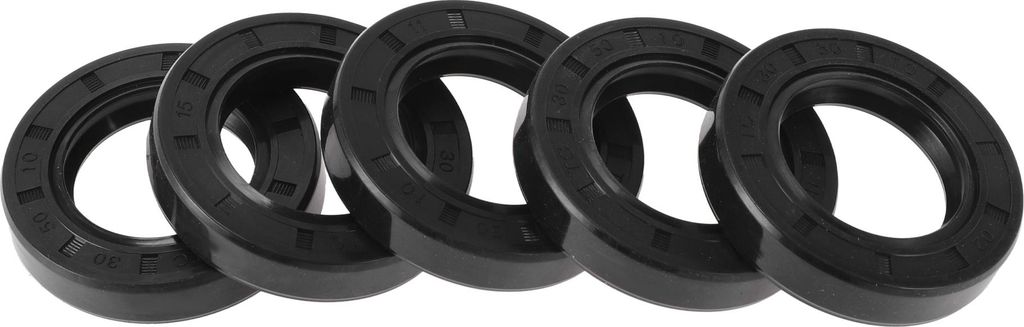 5 Stück Drehwellendichtung Hochdruck-Öldichtung 30x50x10mm Schwarz Nitril 70 Durometer Gummi