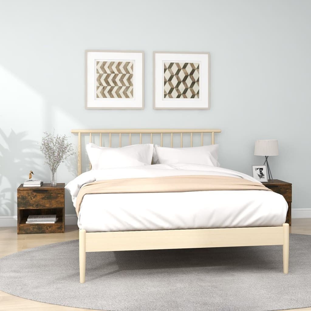 vidaXL Nachttische 2 Stk. Räuchereiche Holzwerkstoff