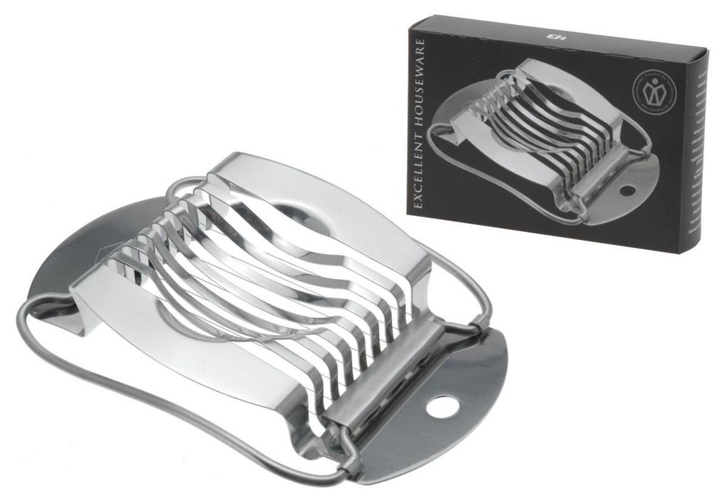 Eierschneider Edelstahl 15x9,5cm Eierteiler Zerkleinerer Produktbild 