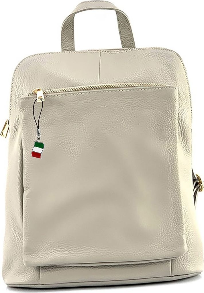 Cityrucksack beige Florence Rucksack Leder D2OTF610C