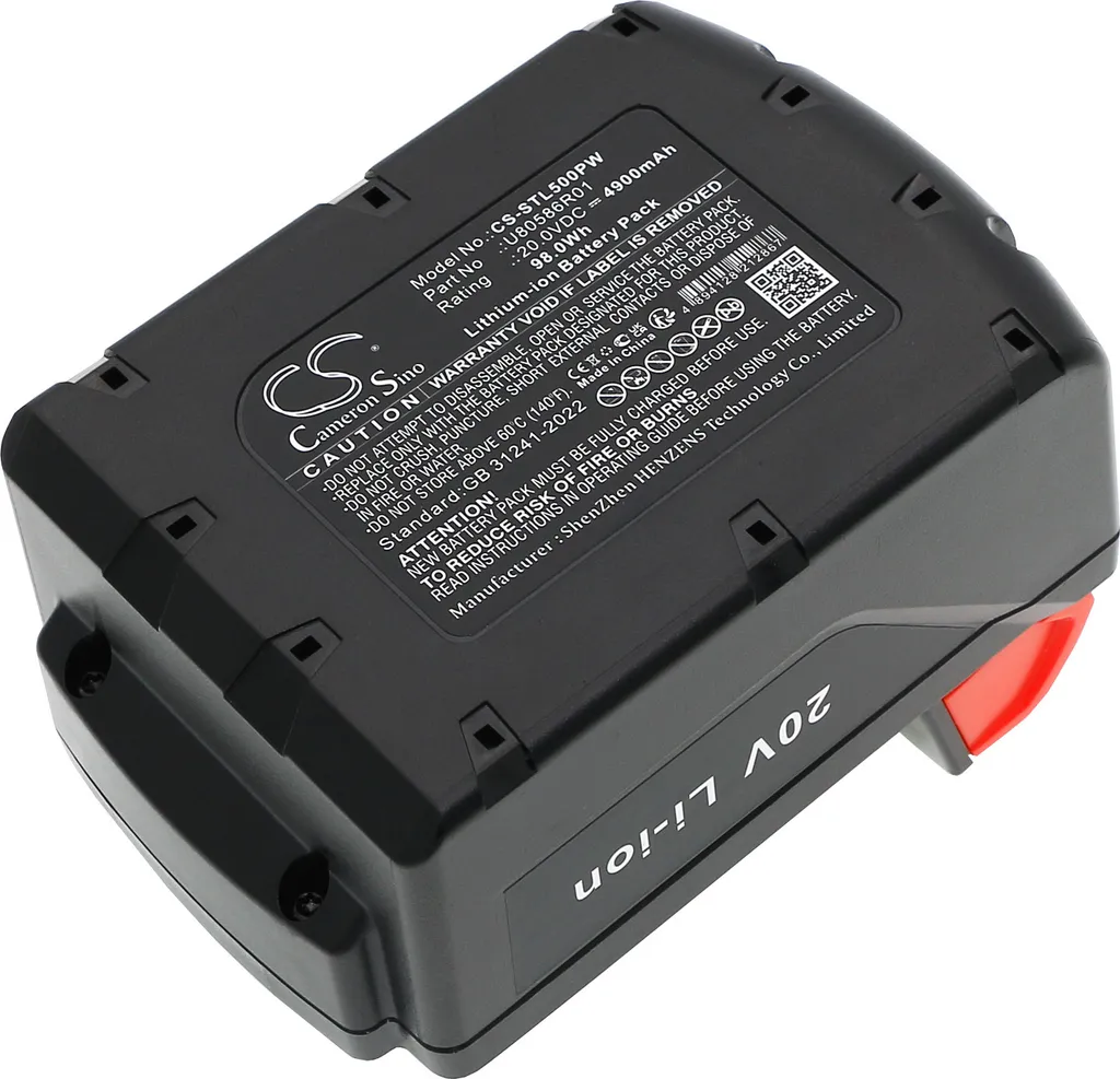Batterie de rechange compatible Samuel STL-500 Li-ion 3.7V U80586R01
