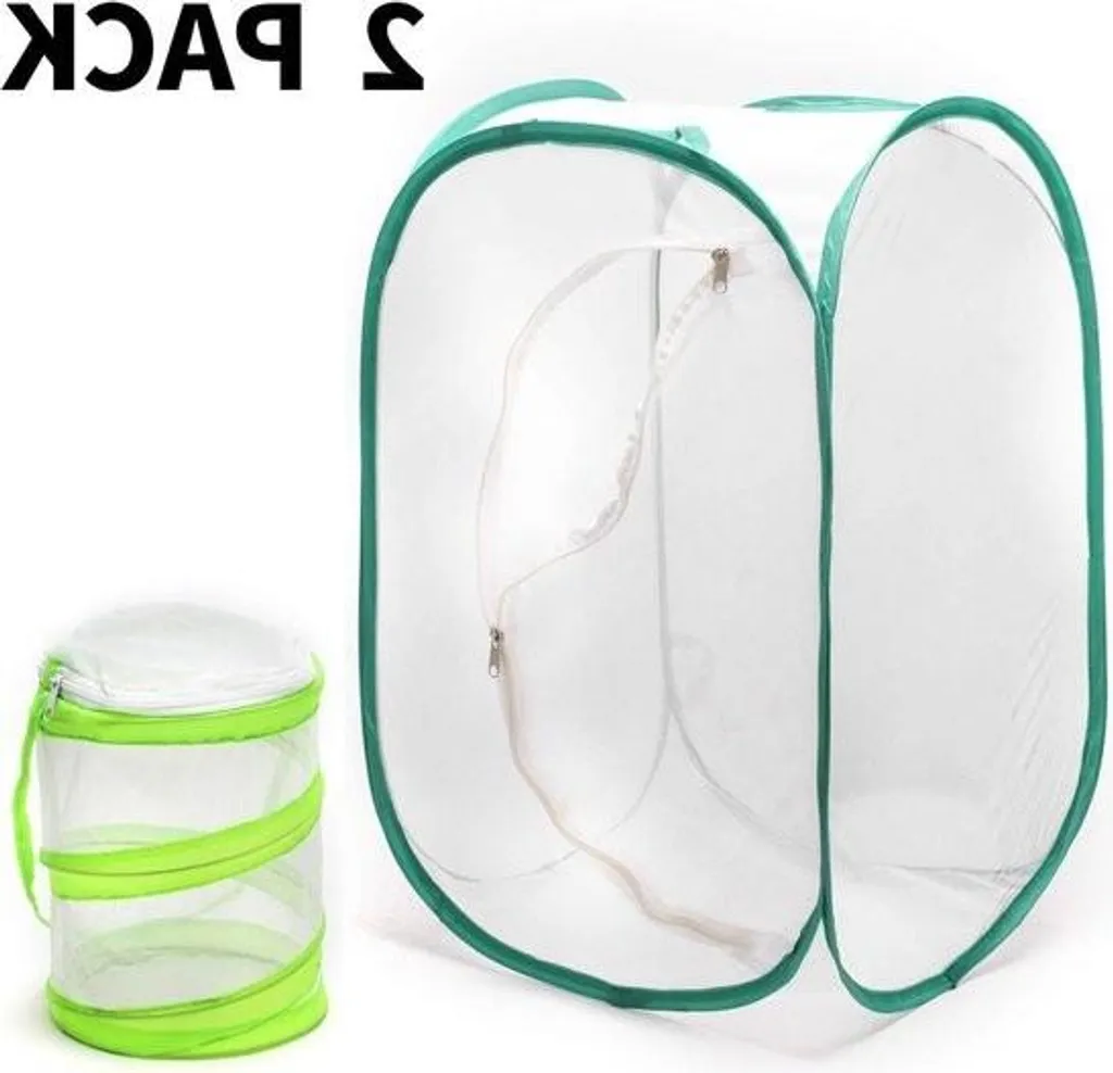 2x Terrario Professionale per Farfalle 60cm - Mesh Traspirante