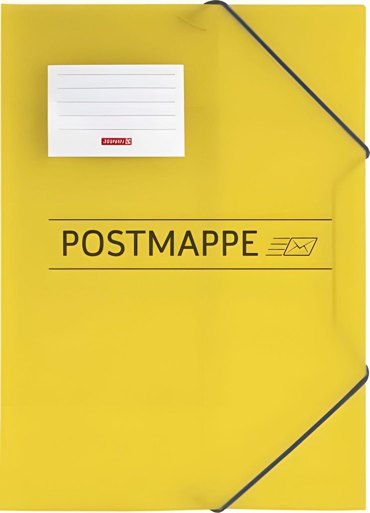 BRUNNEN Eckspanner Postmappe DIN A4 gelb Produktbild 
