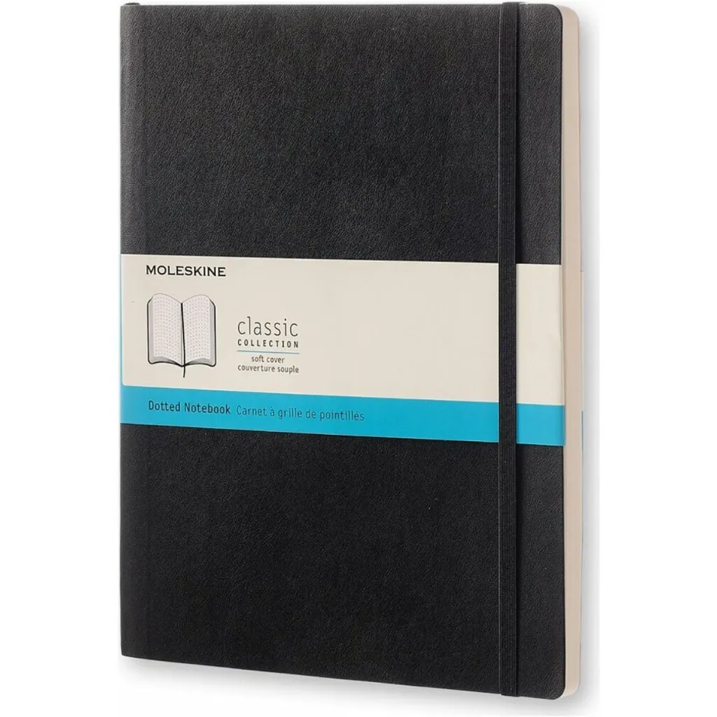 MOLESKINE Taccuino Classic Collection copertina flessibile circa DIN A4 griglia di punti, nero copertina morbida 192 pagine