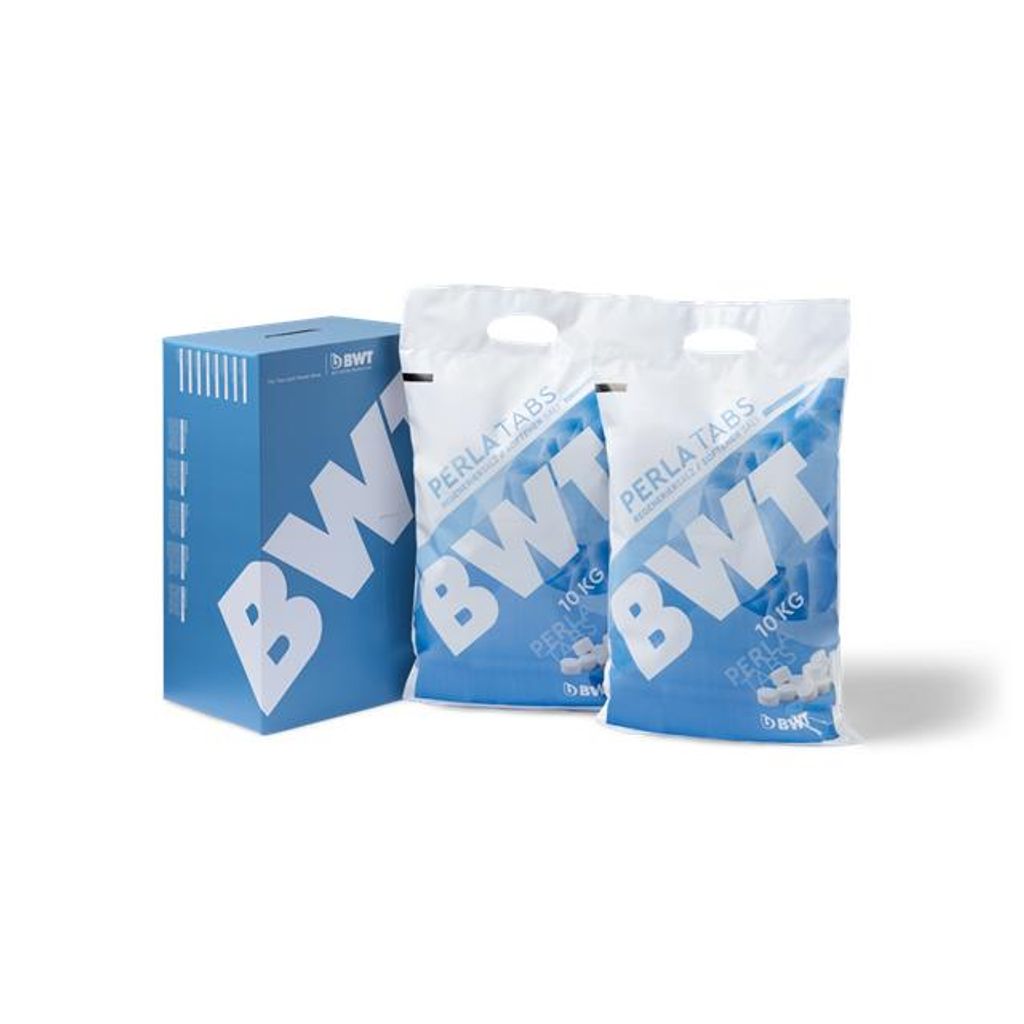 Sanvo BWT PerlaTabs Kissenform 99,9% Salz-Reinheit inklusive Sanvo Mehrzwecktuch 25kg