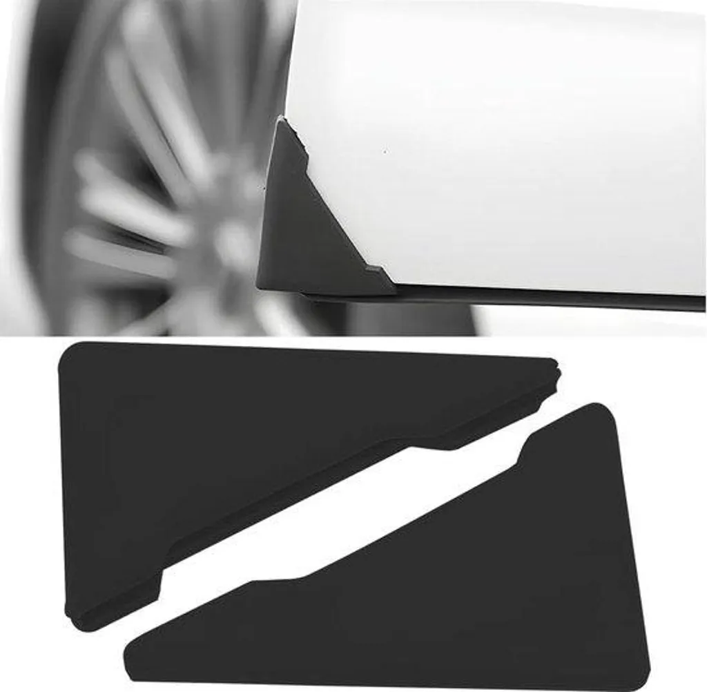 Protection de portière de voiture noire anti-rayures - Lot de 2 pièces