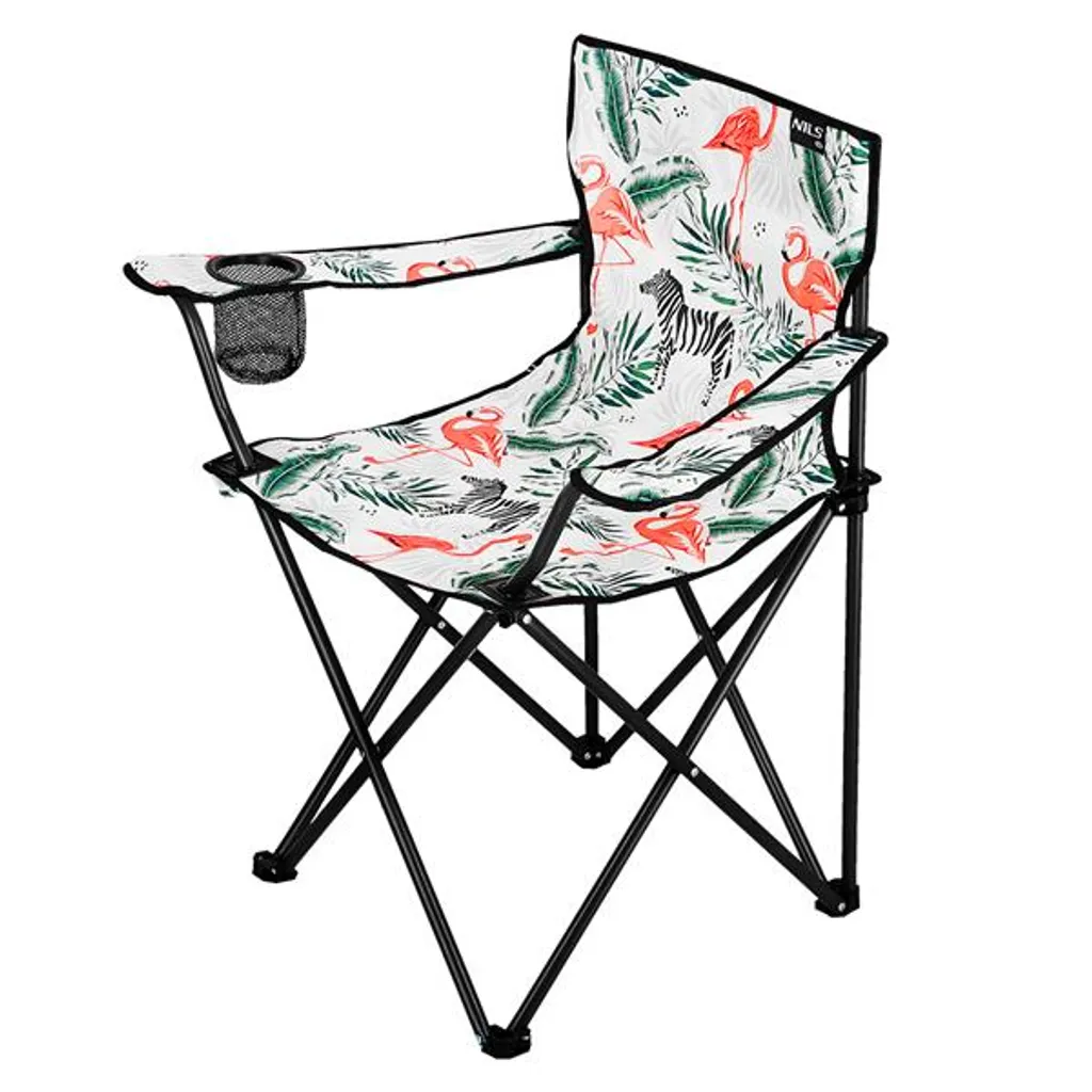 Chaise de Camping Pliable Flamant Rose Nc1625 pour Randonnée et Loisirs