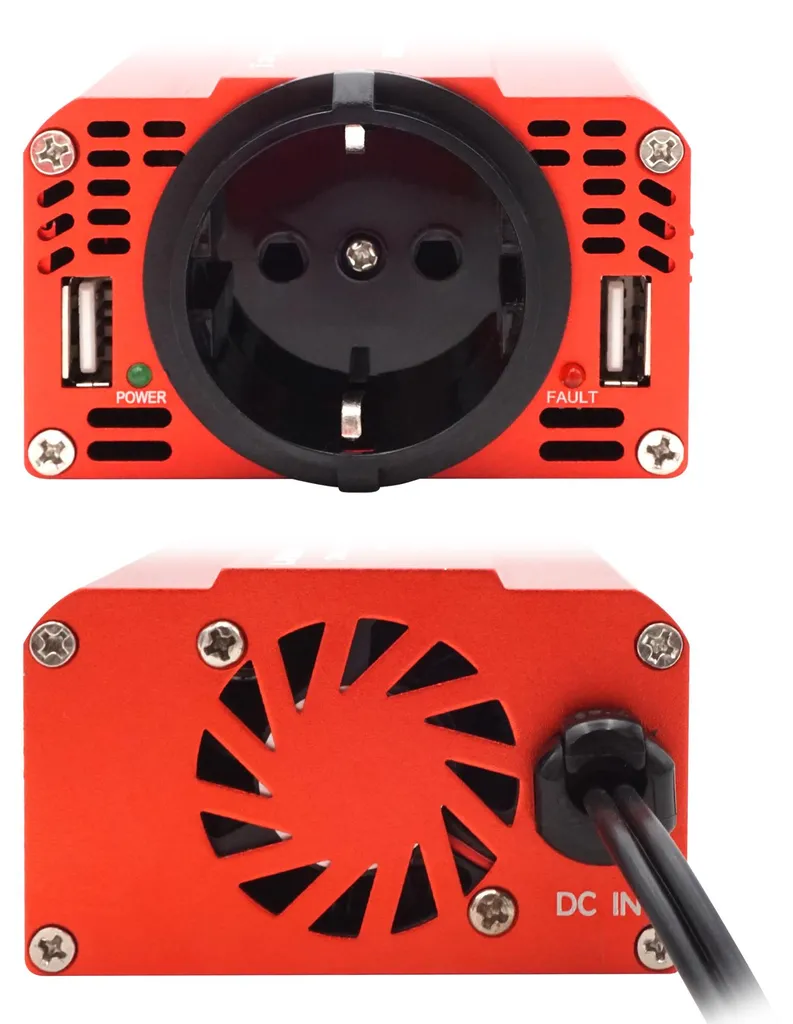 Convertisseur de Tension 12V 220V Onduleur avec Sécurité Multiple