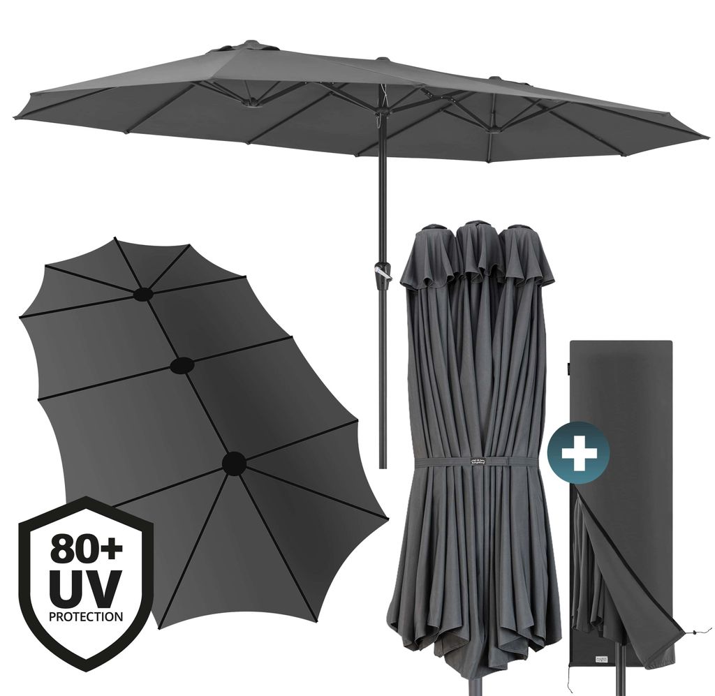 KINGSLEEVE Ombrellone XXL 460x270 cm Protezione UV 80+ Immagine del prodotto 