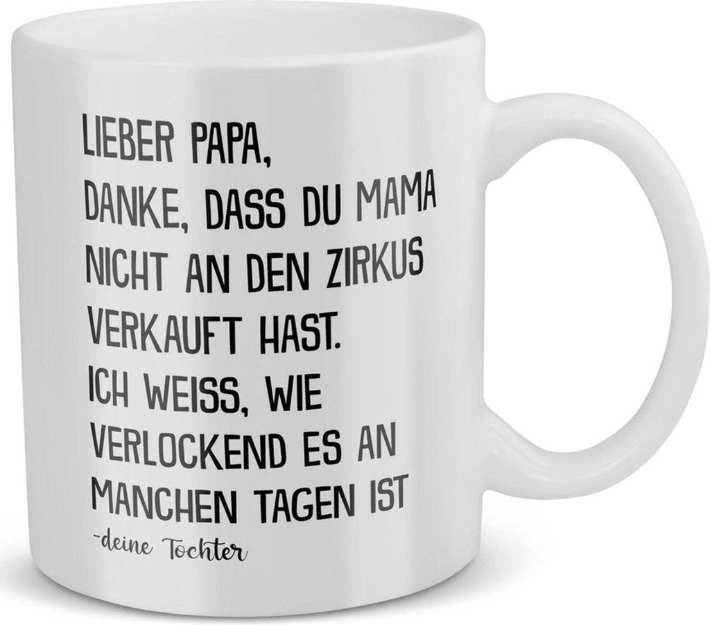 22Feels Papa Geschenk von Tochter Vatertag Vater Tasse Geburtstag Weihnachten Kaffeetasse Männer Herrentag Geschenkidee