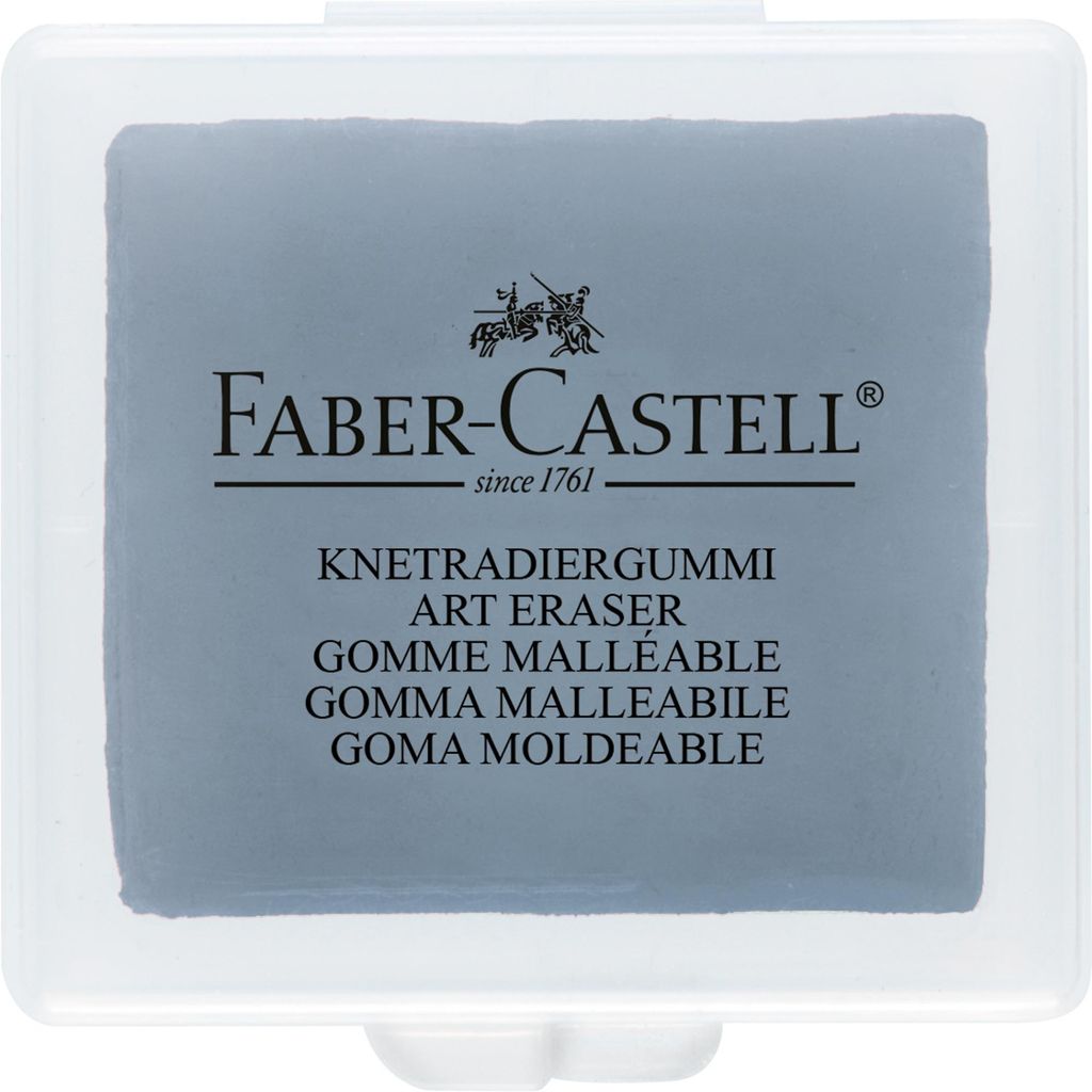 Faber-Castell 127220, grijze kneedgom, in plastic doos Productafbeelding 