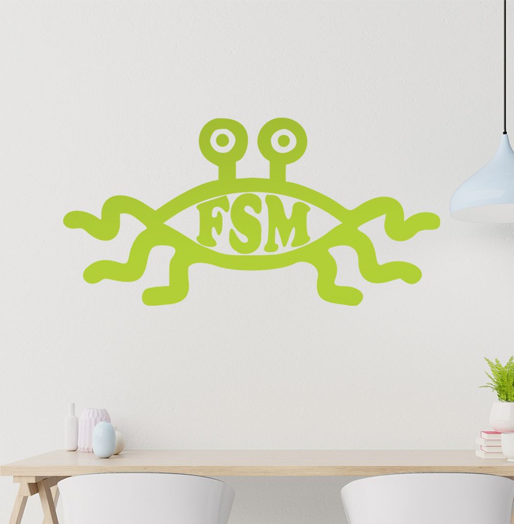 FSM Wandtattoo in 6 Größen - Wandaufkleber Wall Sticker - Dekoration, Küche, Wohnzimmer, Schlafzimmer, Badezimmer