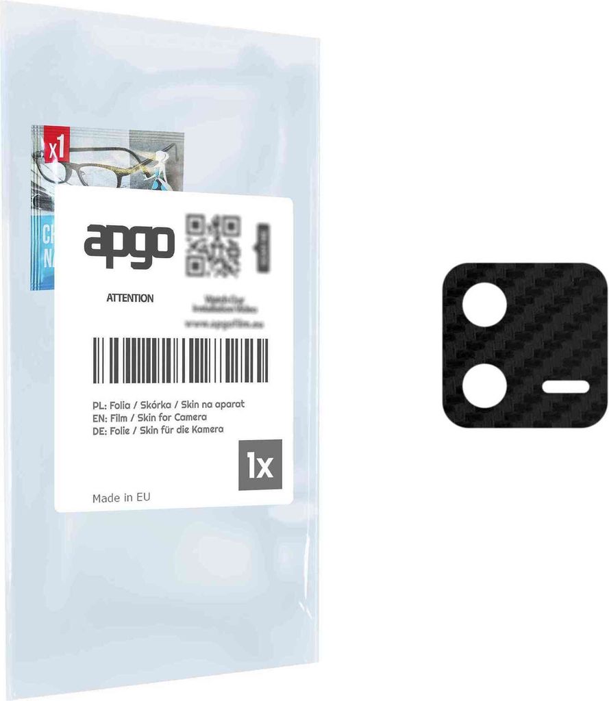 apgo Objektivschutz-Folie, Kameraschutz kompatibel mit Xiaomi Pad 6 Pro, Carbon-Imitation, Rückseite Schutzfolie für Kamera-Insel, Hinten Folie, ...