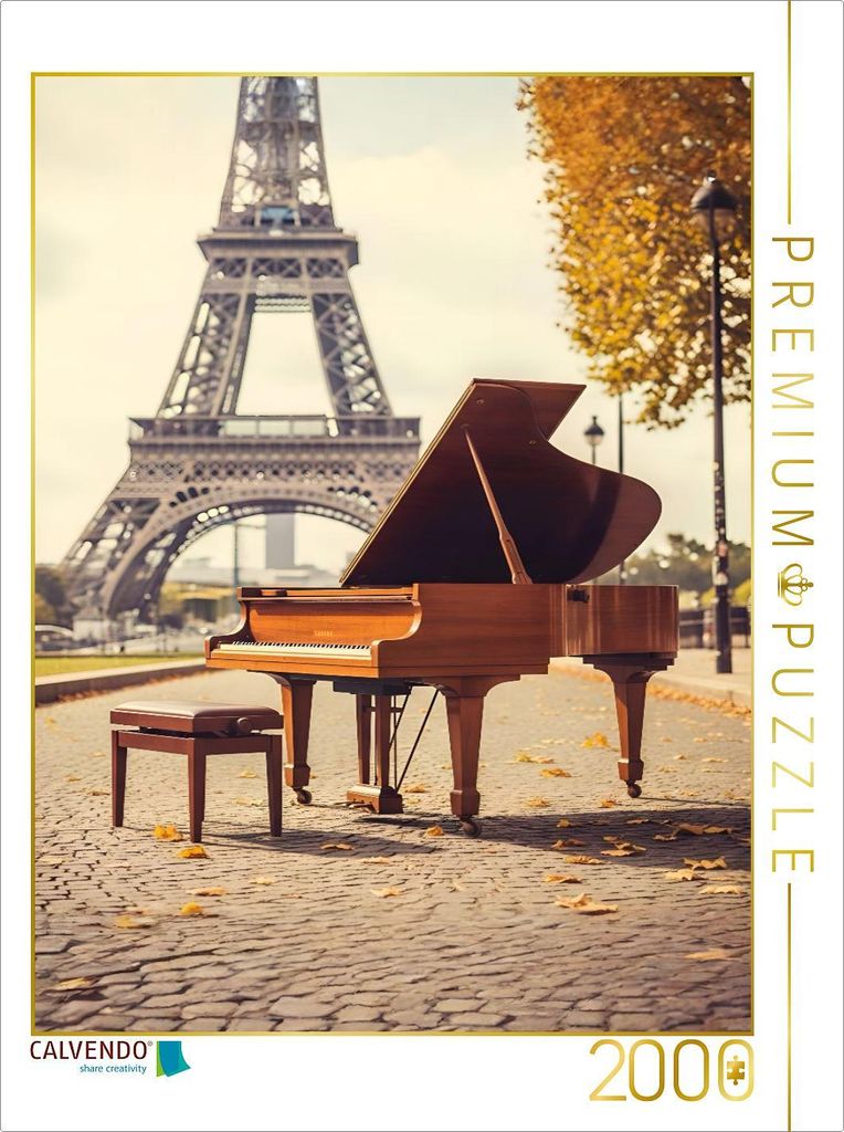 CALVENDO Puzzle Melodie in Paris | 2000 Teile Lege-Größe 90x67cm Foto-Puzzle für glückliche Stunden
