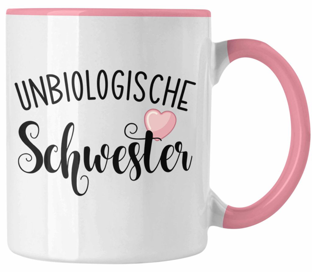 Beste Freundin Tasse Geschenk Unbiologische Schwestern Bff Set Kaffee-Tasse (Rosa)