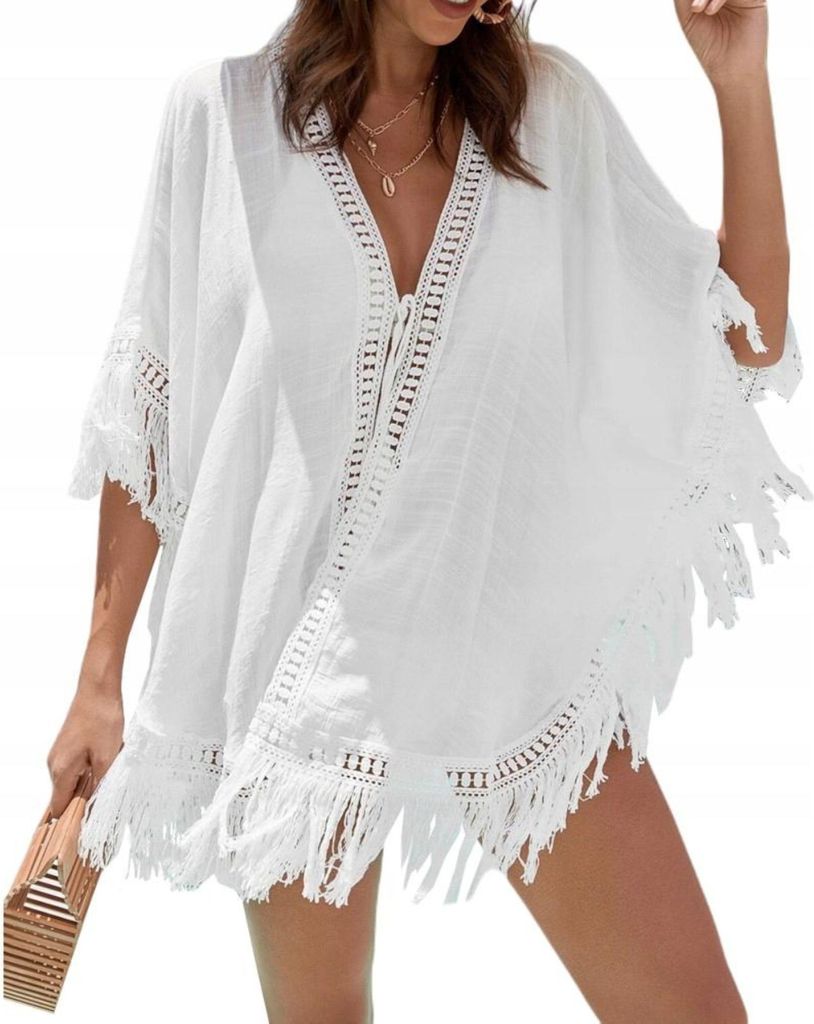 Sommertunika - Strandkleid mit Spitze - Luftiger Überwurf Produktbild 