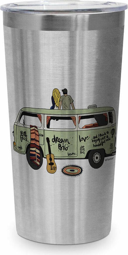 PPD Freiheit Steel Travel Mug, Thermobecher, Coffee To Go, Thermo Becher, Isobecher, 430 ml, 604518