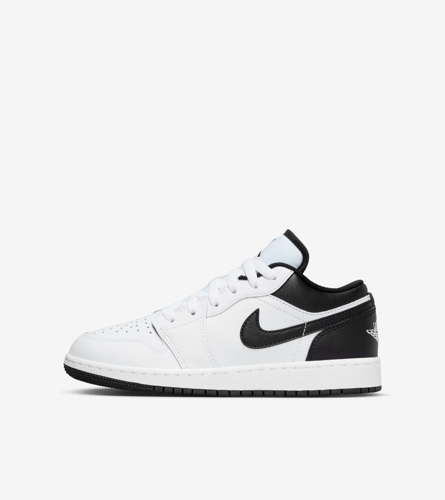 Air Jordan 1 Low GS "White Black", Weiß/Schwarz, Größe: 38
