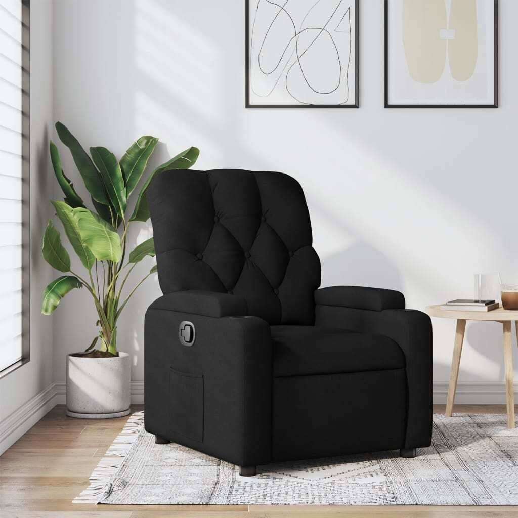 Maison Exclusive - Relaxsessel Schwarz Stoff