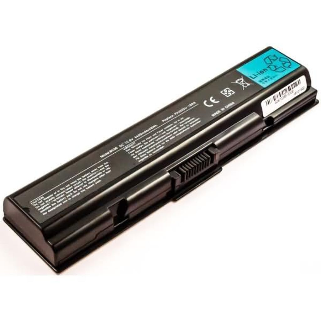 Akku für Toshiba Satellite A210-1CA Li-Ion 10,8 Volt 4400 mAh schwarz