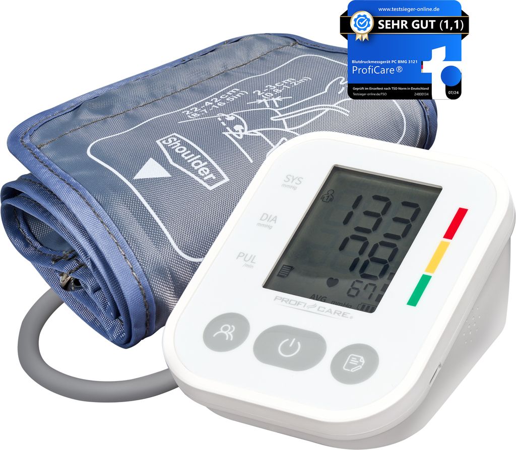 ProfiCare® Blutdruckmessgerät für präzise Blutdruck und Produktbild 