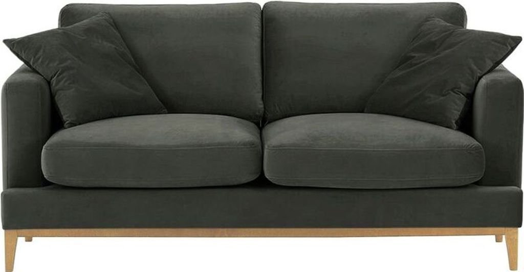 SLF24 - 2,5-Sitzer-Sofa Covex Wood - anthrazit - Velluto 19