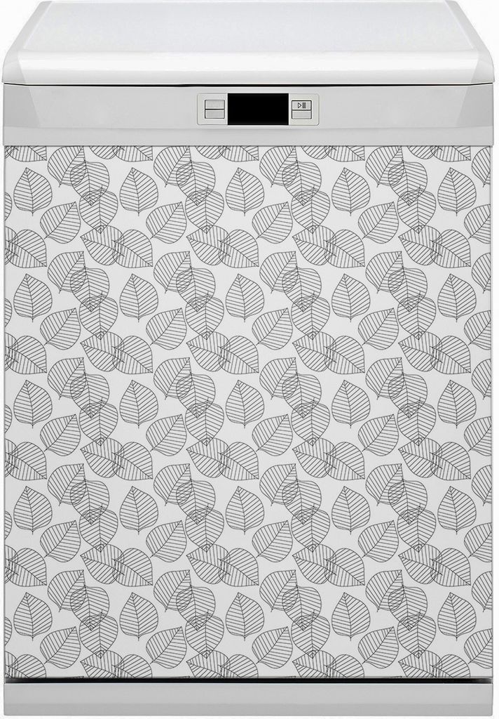 Abwaschbar 60x70 cm Geschirrspüle Magnetmatte Küche Dekorative - Blätter Muster