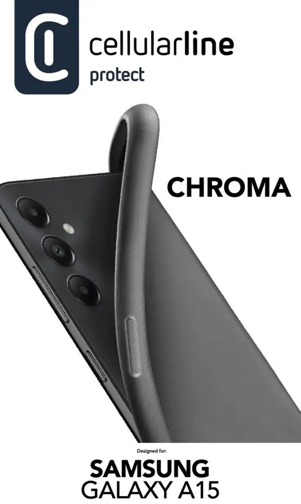 CELLULARLINE Cellularline Chroma - Custodia in gomma morbida colorata per Galaxy A15 - 4